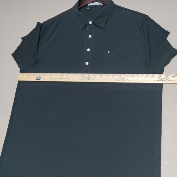 Criquet Polo Shirt Mens 2XL Black Short Sleeve Golf Preppy Casual Pima Cotton - Picture 6 of 11